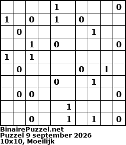 Binaire Puzzel