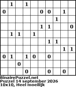 Binaire Puzzel