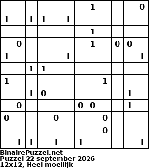Binaire Puzzel