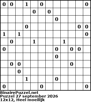 Binaire Puzzel