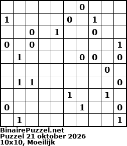 Binaire Puzzel