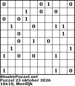 Binaire Puzzel