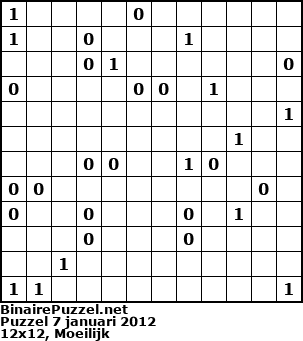 Binaire Puzzel