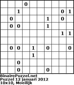 Binaire Puzzel