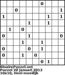Binaire Puzzel