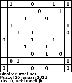 Binaire Puzzel