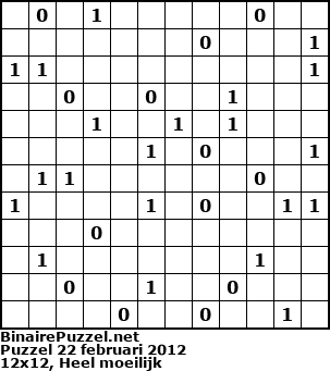 Binaire Puzzel