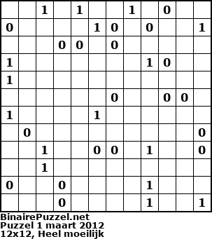 Binaire Puzzel
