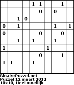 Binaire Puzzel
