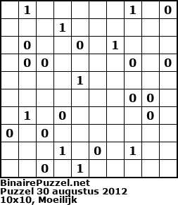 Binaire Puzzel
