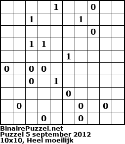 Binaire Puzzel