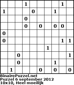 Binaire Puzzel