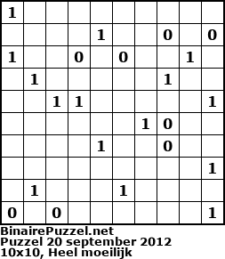 Binaire Puzzel