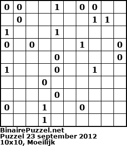 Binaire Puzzel