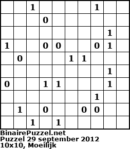 Binaire Puzzel