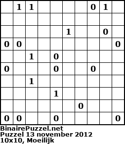 Binaire Puzzel