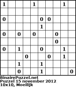 Binaire Puzzel