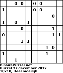 Binaire Puzzel