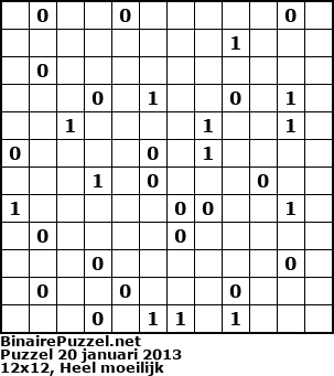 Binaire Puzzel