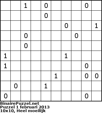 Binaire Puzzel
