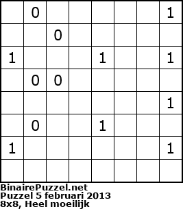 Binaire Puzzel