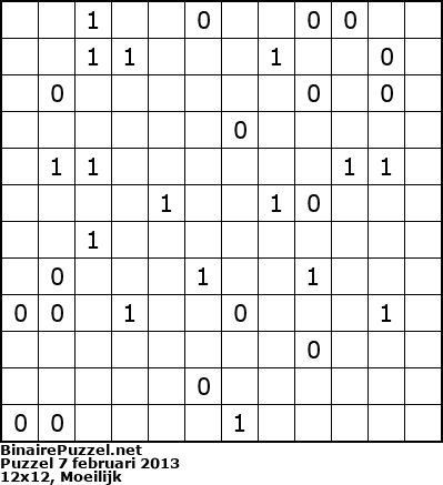 Binaire Puzzel
