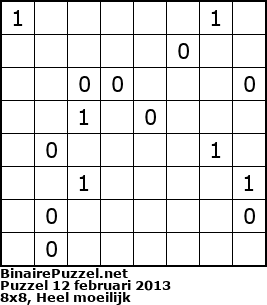 Binaire Puzzel