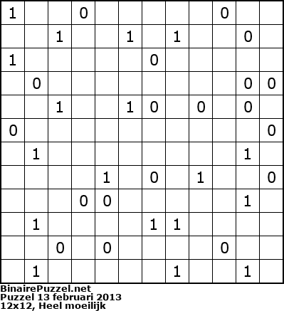 Binaire Puzzel