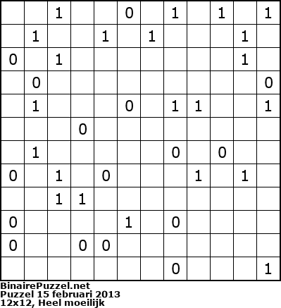 Binaire Puzzel