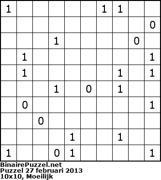 Binaire Puzzel