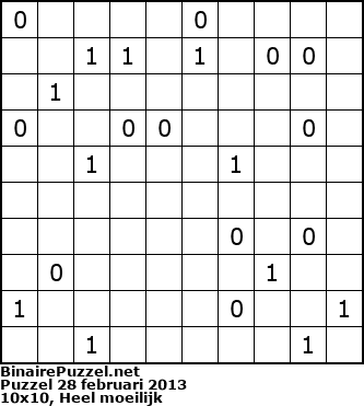 Binaire Puzzel