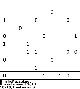 Binaire Puzzel