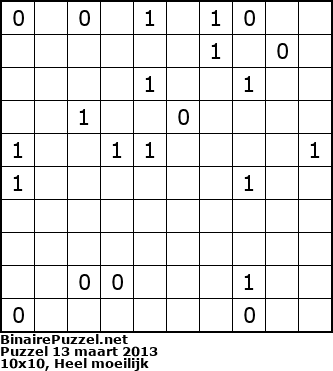 Binaire Puzzel