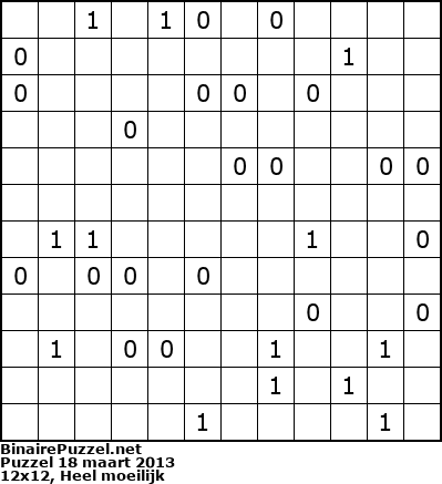 Binaire Puzzel