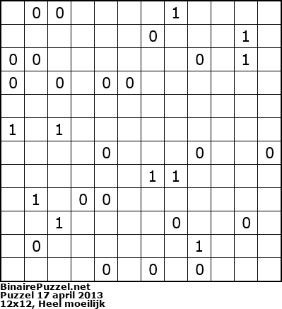 Binaire Puzzel