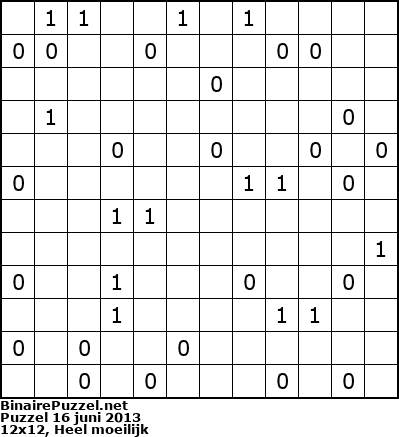 Binaire Puzzel