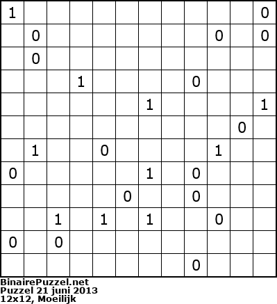 Binaire Puzzel