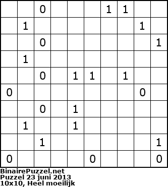 Binaire Puzzel