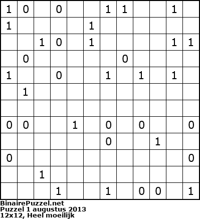 Binaire Puzzel