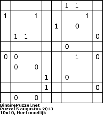 Binaire Puzzel