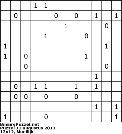 Binaire Puzzel