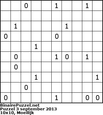 Binaire Puzzel