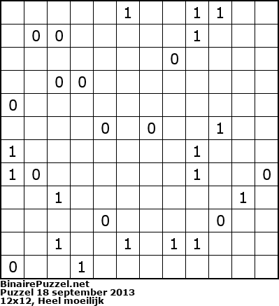 Binaire Puzzel