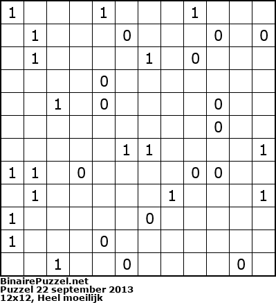 Binaire Puzzel