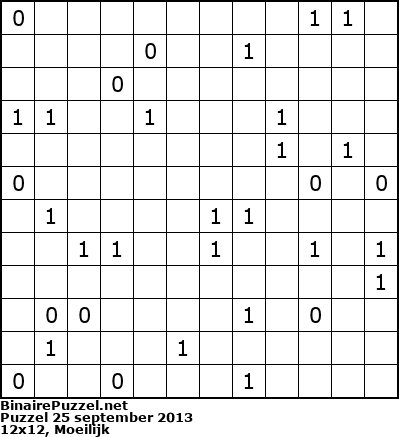Binaire Puzzel