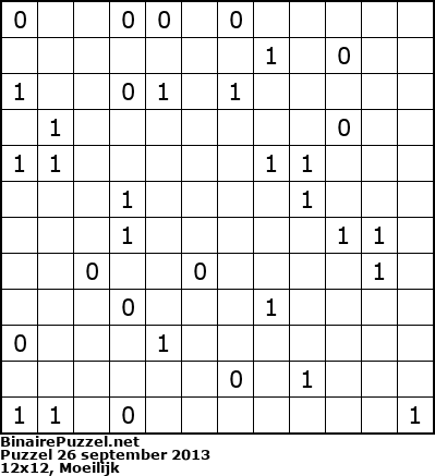 Binaire Puzzel