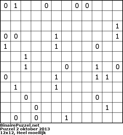 Binaire Puzzel