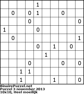 Binaire Puzzel