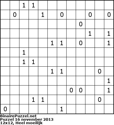 Binaire Puzzel