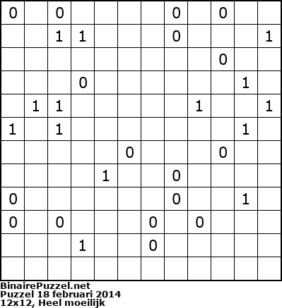 Binaire Puzzel